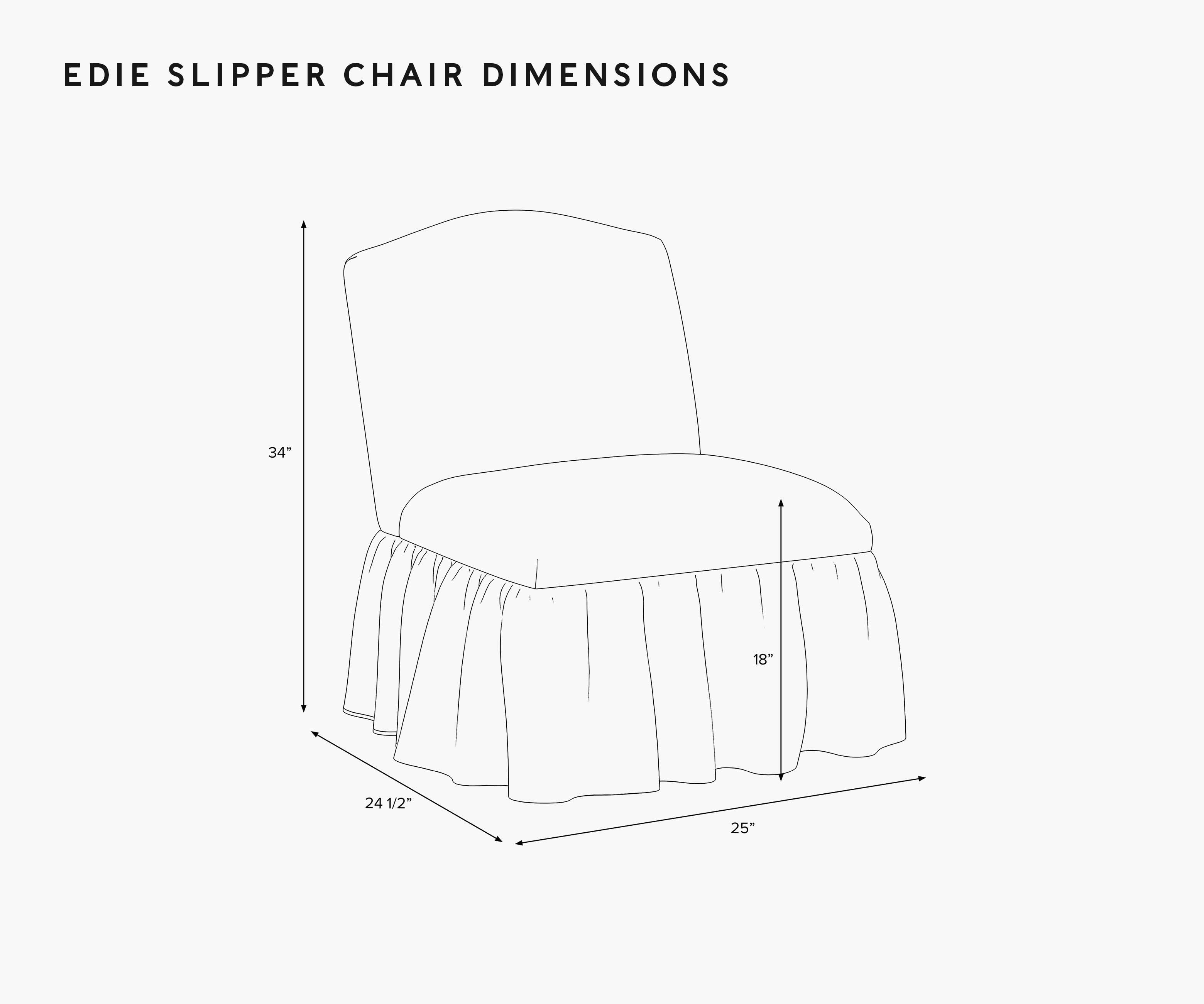 Edie Slipper Chair - Strawberry Fields
