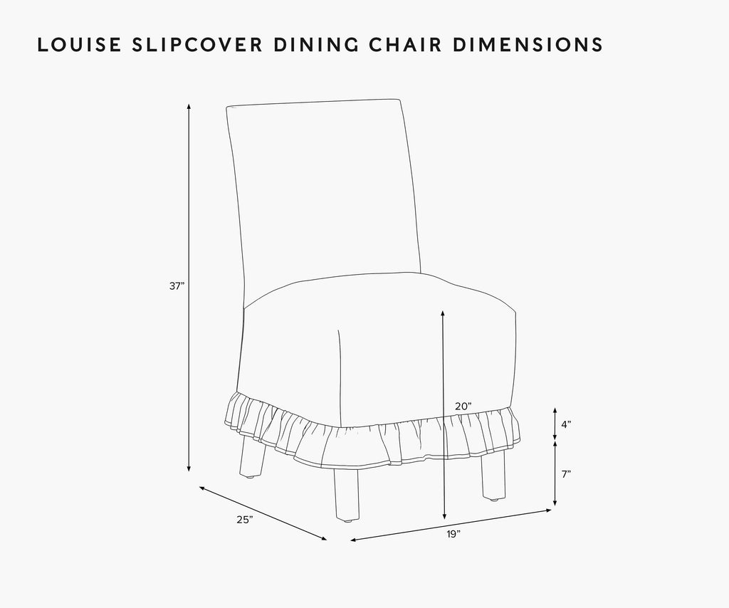 Louise Slipcover Dining Chair - Peonies
